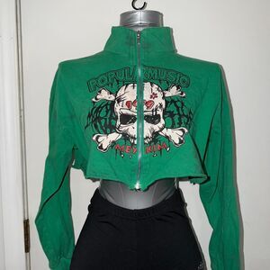 Meysikim Women's Green Jacket
